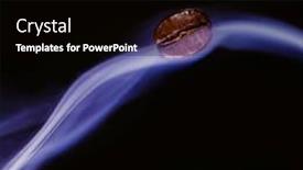  Presentation with coffee beans - PPT theme with roasted-coffee-beans-seeds background and a black colored foreground