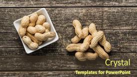  Presentation with peanuts - Presentation featuring roasted-peanuts-tasty-groundnuts background and a tawny brown colored foreground