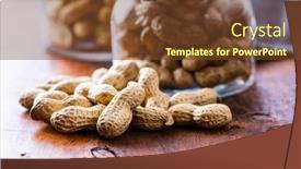  Presentation with peanuts - Presentation consisting of roasted-peanuts-tasty-groundnuts background and a tawny brown colored foreground