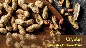 Presentation with peanuts - Slide deck featuring roasted-peanuts-tasty-groundnuts background and a tawny brown colored foreground