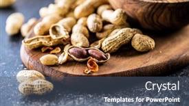  Presentation with peanuts - Slides with roasted-peanuts-tasty-groundnuts background and a ocean colored foreground
