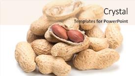  Presentation with peanut - Slides consisting of roasted peanuts with peanut shells background and a lemonade colored foreground