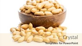  Presentation with peanuts - Presentation theme with roasted-peeled-peanuts-in-bowl background and a blonde colored foreground