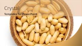  Presentation with peanuts - Slides with roasted-peeled-peanuts-in-bowl background and a yellow colored foreground