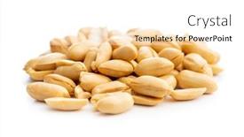  Presentation with peanuts - Slide deck consisting of roasted-peeled-peanuts-isolated background and a white colored foreground