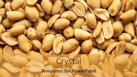  Presentation with peanuts - Theme enhanced with roasted-salted-peanuts-pattern background and a gold colored foreground