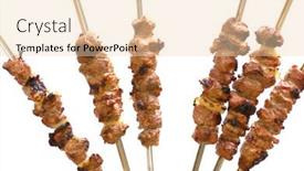  Presentation with kebab - Cool new slides with roasted-shish-kebab-on-skewers backdrop and a lemonade colored foreground