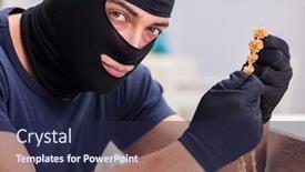  Presentation with lawyer client meeting wearing mask - Amazing PPT layouts having robber-wearing-balaclava-stealing-valuable backdrop and a wine colored foreground