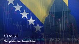  Presentation with shares - Audience pleasing theme consisting of robber wearing black hoodie against stocks and shares backdrop and a navy blue colored foreground