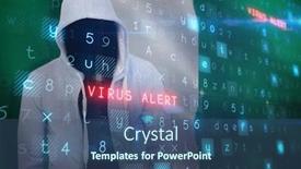  Presentation with gray - Cool new slides with robber wearing gray hoodie against digitally generated nigerian national flag backdrop and a ocean colored foreground