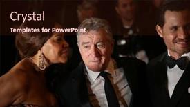  Presentation with leave - PPT theme featuring robert-de-niro-leave background and a wine colored foreground