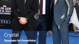  Presentation with civil war - Cool new PPT layouts with robert-downey-jr-anthony-mackie backdrop and a ocean colored foreground