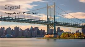  Presentation with new york city - Amazing presentation design having robert-f-kennedy-bridge backdrop and a lemonade colored foreground