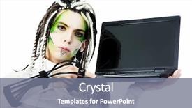  Presentation with wires - Beautiful slides featuring  backdrop and a  colored foreground