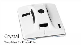  Presentation with davinci robot in medical - Cool new PPT layouts with windows isolated on white background backdrop and a white colored foreground