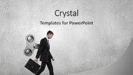  Presentation with forward - Slides enhanced with robot moving - he never stops to move background and a light gray colored foreground