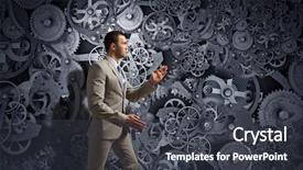  Presentation with forward - Amazing theme having robot moving - he never stops to move backdrop and a dark gray colored foreground