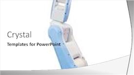  Presentation with robotic arm - Slides consisting of robotic-arm-for-industry-isolated background and a white colored foreground