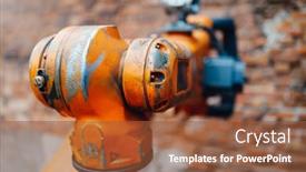  Presentation with robotic arm - Beautiful slides featuring robotic-arm-wrist-close-up backdrop and a tawny brown colored foreground