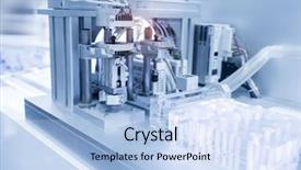  Presentation with input - Slide set featuring robotic drilling - pneumatic input to robot handle background and a light blue colored foreground