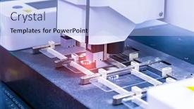  Presentation with machine vision - Slide set enhanced with robotic-machine-vision-system background and a light blue colored foreground