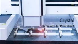  Presentation with machine vision - Amazing presentation design having robotic-machine-vision-system backdrop and a light blue colored foreground