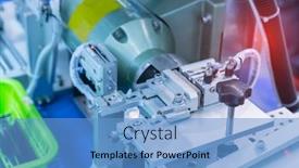  Presentation with input - Cool new PPT layouts with robotic-pneumatic-input-to-robot backdrop and a teal colored foreground