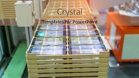  Presentation with robotic - Audience pleasing theme consisting of robotic-screen-protector-film backdrop and a coral colored foreground