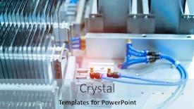  Presentation with manufacture - PPT layouts consisting of robotic-screen-protector-film background and a light blue colored foreground