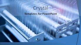  Presentation with robotic - Presentation consisting of robotic-screen-protector-film background and a light blue colored foreground