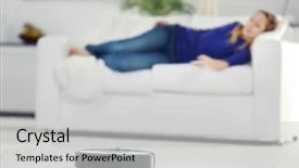  Presentation with room cleaning - Colorful PPT layouts enhanced with robotic vacuum cleaner cleaning backdrop and a light gray colored foreground