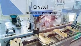  Presentation with sensor - PPT layouts featuring robotic vision sensor camera system background and a light blue colored foreground