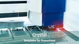  Presentation with sensor - Cool new slides with robotic vision sensor camera system backdrop and a teal colored foreground