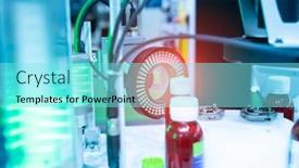  Presentation with sensor - Theme with robotic-vision-sensor-camera-system background and a arctic colored foreground