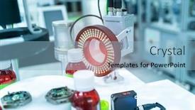  Presentation with vision - Slides having robotic-vision-sensor-camera-system background and a light blue colored foreground