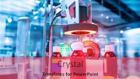  Presentation with sensor - Beautiful slide set featuring robotic-vision-sensor-camera-system backdrop and a coral colored foreground