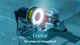  Presentation with manufacturing industry - PPT layouts featuring robotic-vision-sensor-camera-system background and a ocean colored foreground