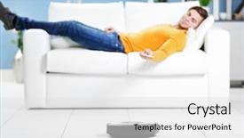  Presentation with room cleaning - Audience pleasing PPT layouts consisting of robots leg - cleaning concept - automatic robotic backdrop and a white colored foreground