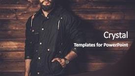  Presentation with old wite man and his music - Colorful theme enhanced with robust - handsome man with beard wearing backdrop and a dark gray colored foreground