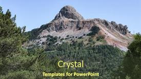  Presentation with mountains - Slide set consisting of rocca-di-novara-also-called background and a tawny brown colored foreground