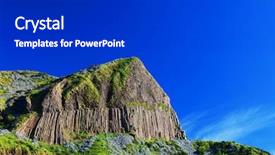  Presentation with island - Presentation design featuring rocha dos bordoes in flores background and a dark gray colored foreground