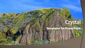  Presentation with cyber dos - Amazing presentation design having rocha dos bordoes in flores backdrop and a  colored foreground