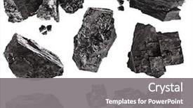  Presentation with coal - PPT layouts enhanced with rock - collection set of piece black background and a gray colored foreground