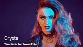  Presentation with rock music - Slide deck enhanced with rock-and-pop-music-close background and a wine colored foreground