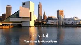  Presentation with hall fame - Colorful theme enhanced with rock-and-roll-hall backdrop and a ocean colored foreground