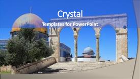  Presentation with stairway - Colorful PPT layouts enhanced with rock and stairway to heaven backdrop and a cobalt blue colored foreground