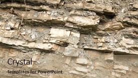  Presentation with rock stone - Presentation theme featuring rock and stone background nature background and a  colored foreground