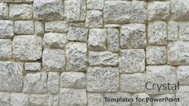  Presentation with rock wall - Slide deck enhanced with rock and stone wall background and a light gray colored foreground