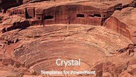  Presentation with petra jordan - Presentation having rock behind are ancient background and a coral colored foreground