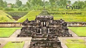  Presentation with hindu - Cool new presentation theme with rock candy - candi sambisari the underground hindu backdrop and a yellow colored foreground